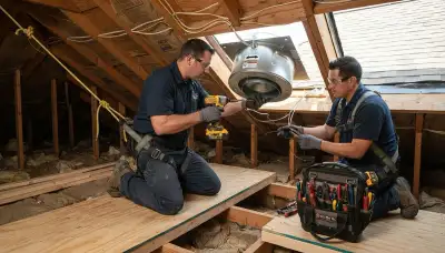 Attic fan installation and repair services for Aurora, Colorado homes by On Call Electrical