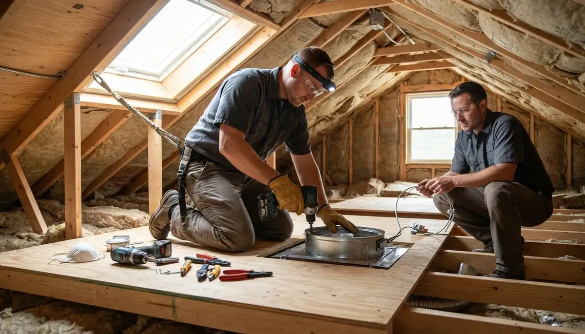 Attic fan installation and repair services for Aurora, Colorado homes by On Call Electrical