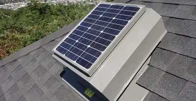attic fan installation services with energy-efficient roof-mounted ventilation system in Aurora, CO