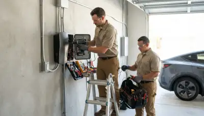 Electric vehicle charger installation service for an Aurora, Colorado home