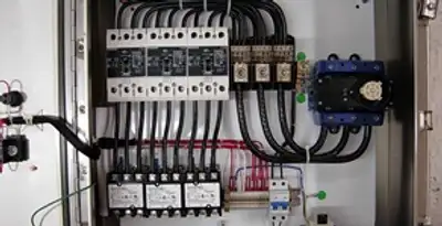 Electrical panel installation with organized circuit breakers and wiring in Aurora, CO