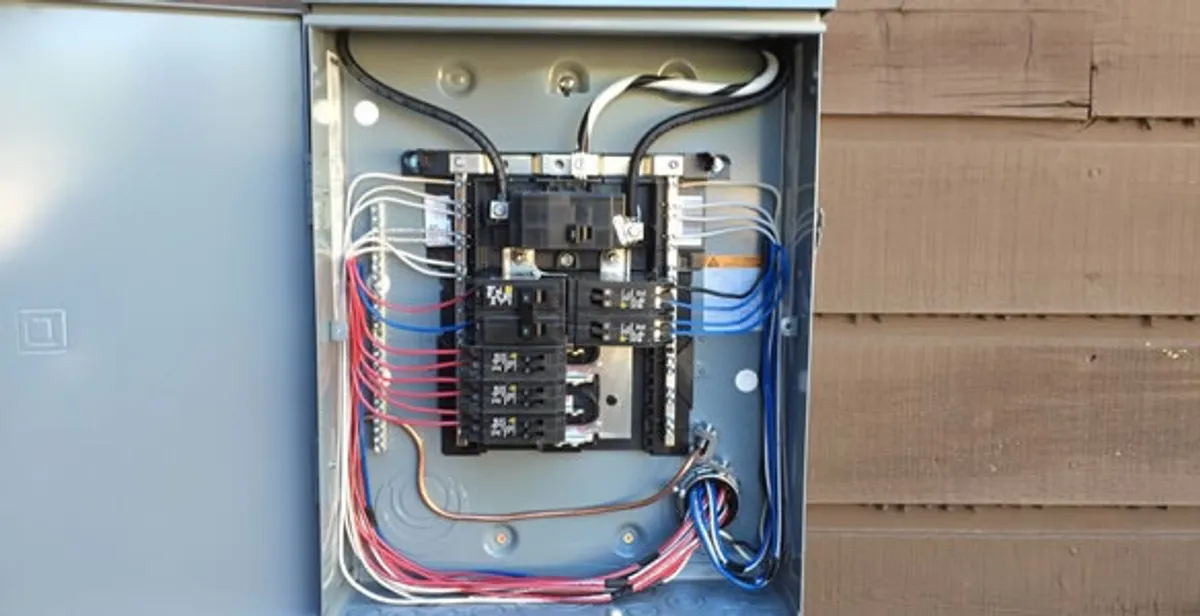 electrical panel upgrade service featuring newly installed electrical panel wired by licensed electricians in Aurora, CO