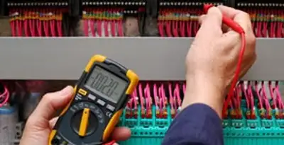 electrical service showing professional testing and troubleshooting of electrical panel by licensed electricians in Aurora, CO