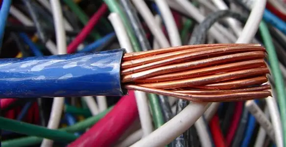 electrical wiring services showing exposed copper conductors and cable preparation in Aurora, CO