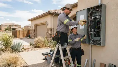 Professional electrician services in Aurora, Colorado by Cloverleaf Communications electricians