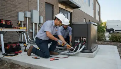 Standby generator installation by Aurora, Colorado electricians for residential power backup