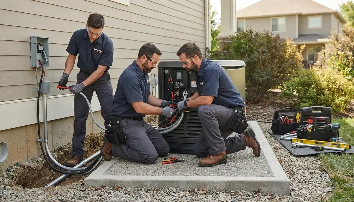 Generator installation service for Aurora, Colorado homes by On Call Electrical electricians
