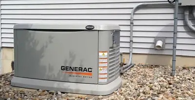 generator installation service featuring outdoor standby generator setup by licensed electricians in Aurora, CO