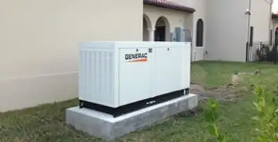 generator installation service showing standby generator professionally installed for residential power backup in Aurora, CO