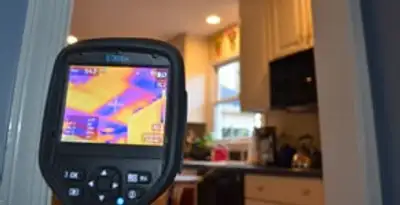 home energy audit service using thermal imaging to evaluate electrical efficiency inside a home in Aurora, CO