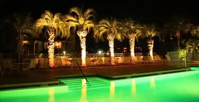 landscape lighting installation services illuminating outdoor recreational areas in Aurora, CO