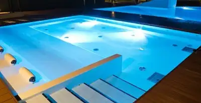 pool light installation and repair services providing modern illuminated pool lighting in Aurora, CO