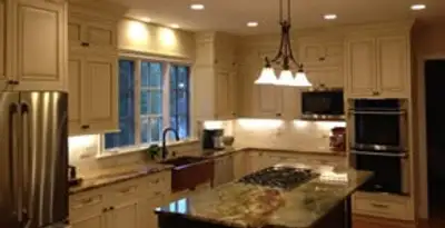 Recessed lighting installation enhancing interior lighting by professional electricians in Aurora, CO