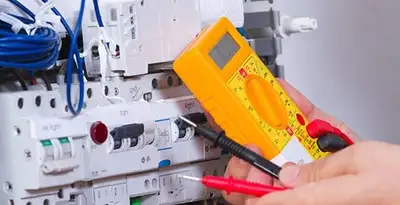 Residential electrician testing home electrical panel for safety and performance in Aurora, CO