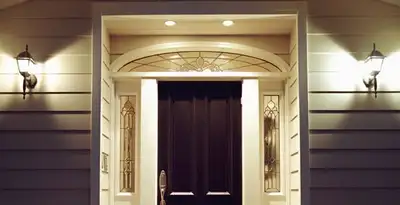 security light installation services with professionally installed entryway lighting in Aurora, CO