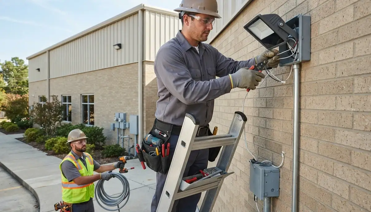 Security light installation and repair for Aurora, Colorado homes by On Call Electrical