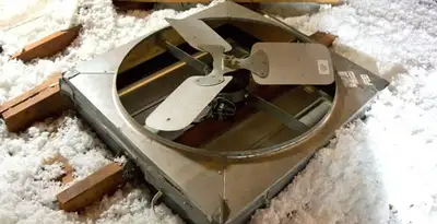 whole house fan installation services with attic-mounted ventilation unit in Aurora, CO